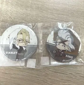 Dr.STONE DMM 스크래치 캔뱃지 제노 스탠리 세트