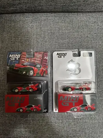 MINI GT 리버티 워크 RX-7 미니카 2대 세트