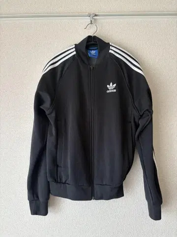 adidas 스트라이프 저지 S 사이즈 블랙