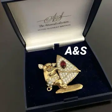 A&S 돼지/세일링 빈티지 브로치