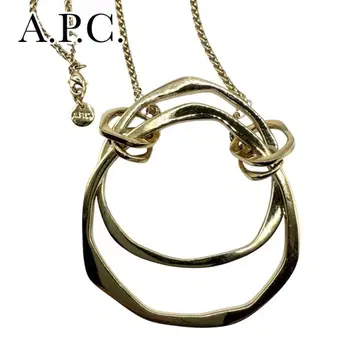 A.P.C. 아페쎄 서클 반지 목걸이 골드 컬러