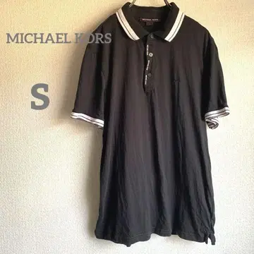 MICHAEL KORS 블랙 피케 셔츠 [ S ] 상의 면 100%