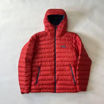 18년제 레어 즉완컬러 파타고니아 다운 스웨터 후디 레드 블루