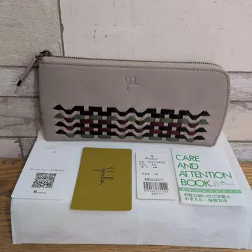 시빌라 가죽 뜨개질 무늬 장지갑 새상품