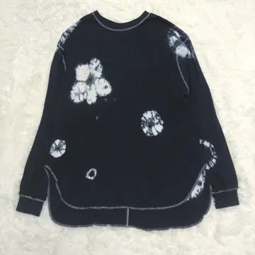 타이다이 서멀 롱 T 빅 사이즈 다크 네이비