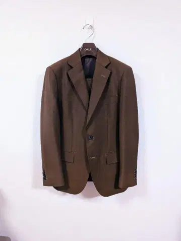 Barberis Canonico 모헤어 혼방 비즈니스 정장 브라운