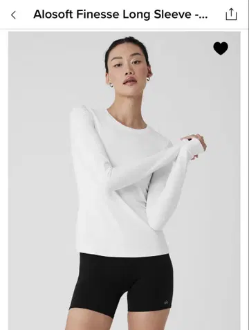 Alo Yoga Alo Soft Finesse Long Sleeve M