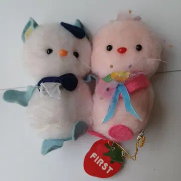 퍼스트사 고양이 봉제 인형 해피 웨딩 레트로 당시 물건 고양이