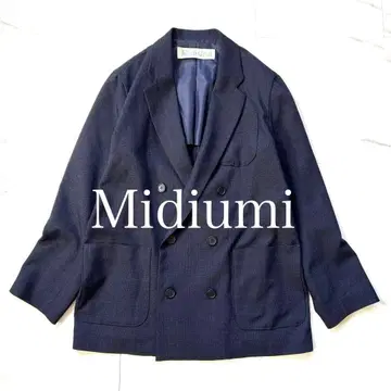 컨디션 최상 Midiumi 일본제 더블 자켓 네이비