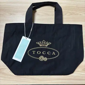 TOCCA 로고 나일론 토트백 블랙