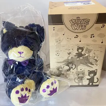 PRINCE CAT 아이리스 고양이 봉제 인형 보라색