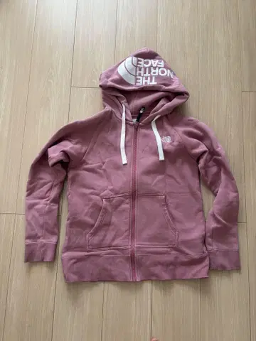 THE NORTH FACE 핑크 후드 부착 후드티