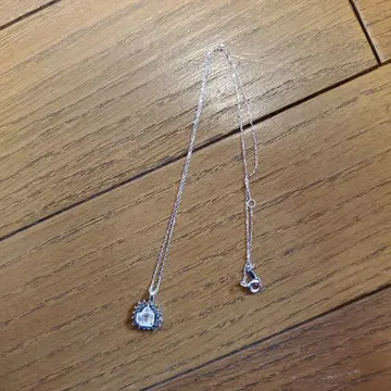 K10WG 하트형 크리스탈 목걸이