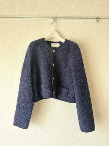 MACPHEE 네이비 노카라 자켓 S
