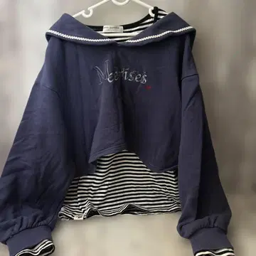 pom ponette 세일러 카라 티셔츠 부착 2세트 160