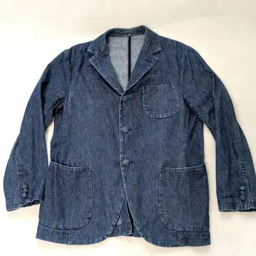 블루 데님 자켓 버튼 포함 에비수 야마네 38