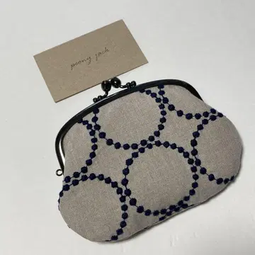 완성품 부녀 가마구치 tambourine 베이지 미나 페르호넨 패브릭