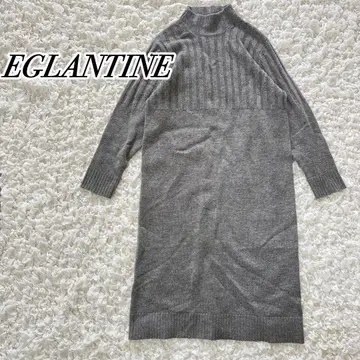 EGLANTINE 에글란틴 울 캐시미어 니트 원피스 그레이
