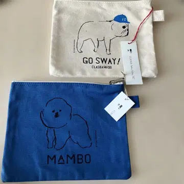 미사용 새상품 택 포함 claska mambo sway 파우치 2세트