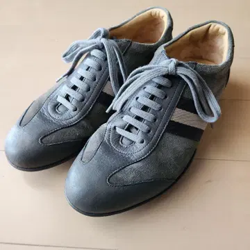 BALLY 트레인스포팅 그레이 스웨이드 스니커즈