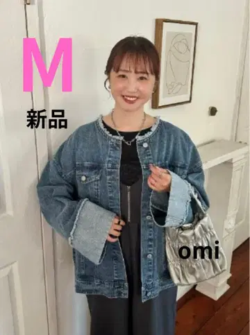 [ 새상품 ] 시마무라omi 데님 자켓 M 사이즈 중청 블루