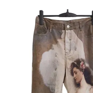 SHEIN 쉬인 회화 데님 팬츠 L 사이즈 올 시즌
