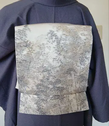 이중 북 순수 실크 만들기 오비 이부식 오비