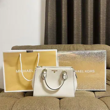 MICHAEL KORS 화이트 핸드백
