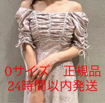 SNIDEL 스나이델 바리에 프린트 원피스 핑크 0 사이즈