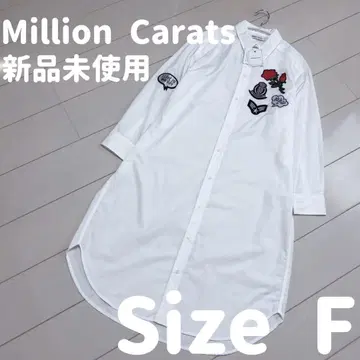 Million Carats [미사용 새상품] 와펜 화이트 셔츠 원피스