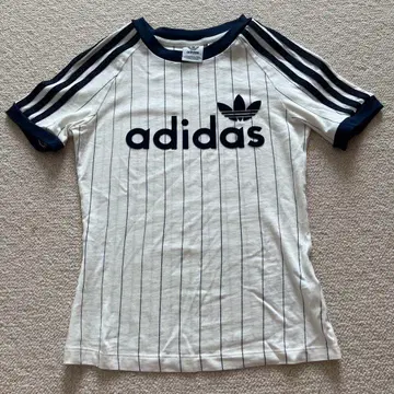 adidas 스트라이프 반팔 T셔츠 XS