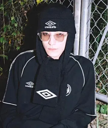 UNBRO 머플러 비니 블랙