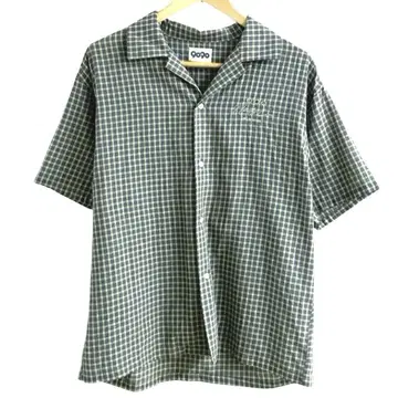 9090 Crew Check Shirts 크루 체크 셔츠 반팔 L