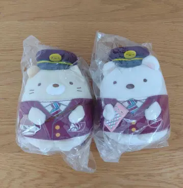 미사용 새상품 스미코구라시 한큐 기차 콜라보 모으는 봉제 인형 2개 세트