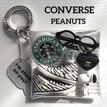 가챠 파우치 CONVERSE ZEEBRA PEANUTS