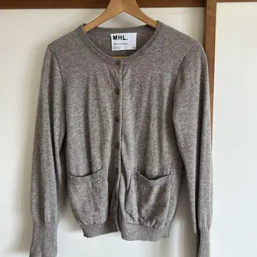 MHL. 그레이 버튼 가디건