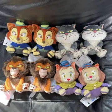 디즈니 빨간 볼 봉제 인형 4종 2세트
