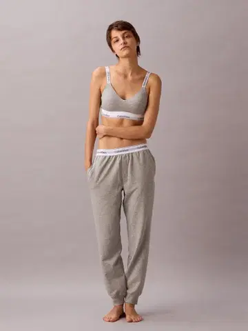 Calvin Klein 그레이 조거 팬츠 후드티 세트