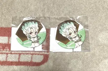 Dr.STONE 이시가미 센쿠 캔뱃지 2점 세트 DMM 스크래치 복권