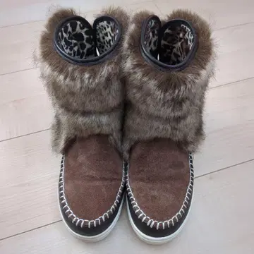 퍼 부츠 브라운 24cm