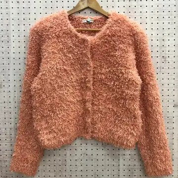 걸리시 클린걸 구제 의류 ASSIDUOUS 컬리 니트 가디건