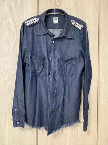 NSF 데님 블루 셔츠
