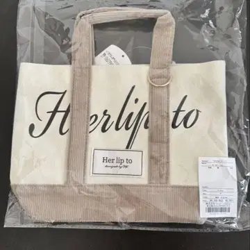 herlipto 토트 루미네 HLT Mini Tote ivory