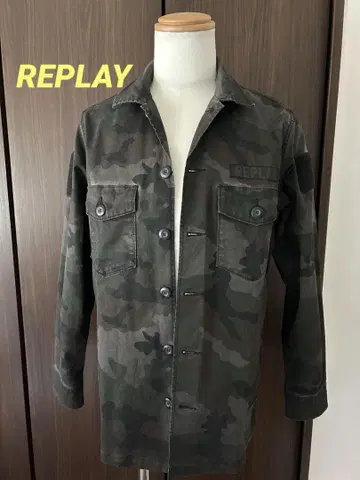 REPLAY 카모플라쥬 밀리터리 자켓