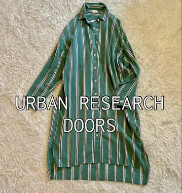 새상품급 URBUN RESEARCH DOORS 스트라이프 셔츠 원피스