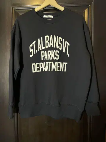 JOURNAL STANDARD ST.ALBANS 로고 맨투맨 네이비