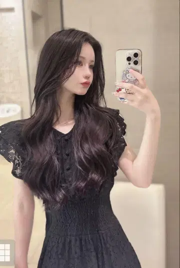 프릴 소매 블랙 롱 원피스 레이스 원피스 청순 스타일 데이트 의류