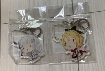 리제로 오아즈케 키링 에밀리아 펠트 2점