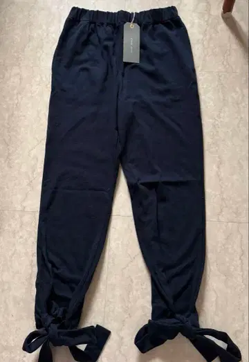 택 포함 새상품 플레이인피플 조거 팬츠 밑단 리본 L 사이즈