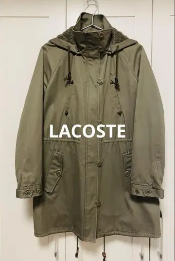 LACOSTE 카키 밀리터리 자켓 40